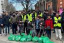 Members of the Ahmadiyya Muslim Youth Association (AMYA) cleaned Epsom's streets in their annual litter pick