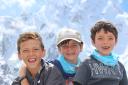 Young adventurers: Aidan, James and Tobin O'Donnell in the Himalayas