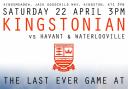 The cover of the programme for Kingstonian's last ever game at Kingsmeadow