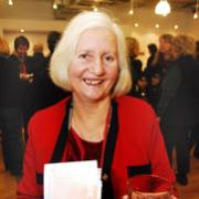 Theatre lover: Marian Jager at last night's opening of the Rose Theatre