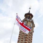 Epsom's iconic clock wilts in the heat