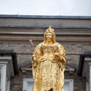 Market Place: Queen Anne statue erected in 1706