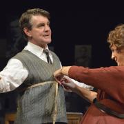 Alexander Hanson as Guy Burgess and Helen Schlesinger as Coral Browne in An Englishman Abroad