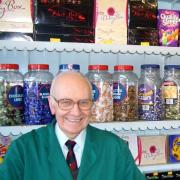 Reg Harrington finished working at his Kingston sweetshop over the Easter weekend