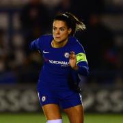 Claire Rafferty enjoyed a special night as Chelsea captain to mark 10 years with the Blues who beat Tottenham Hotspur 4-1 at Kingsmeadow on Wednesday