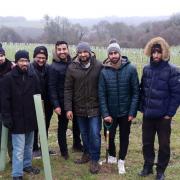 The group are hoping for better weather than last year's tree planting in Epsom (pictured).