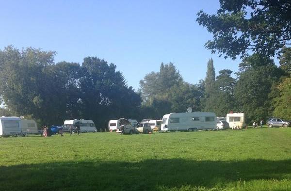 Pictured: Illegal traveller sites have persistently been pitched in Elmbridge in recent months