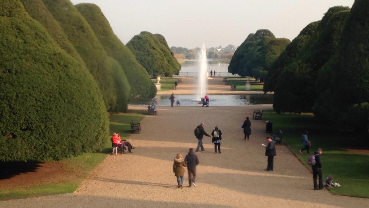 Richard Curtis took this photo of the long water from the Royal Apartments at Hampton Court Palace