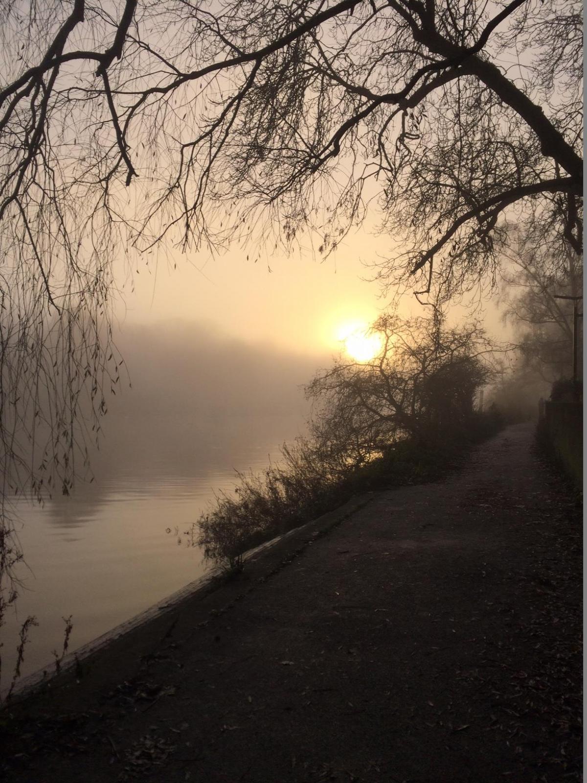 Francesca Buchanan sent in this view of the Thames