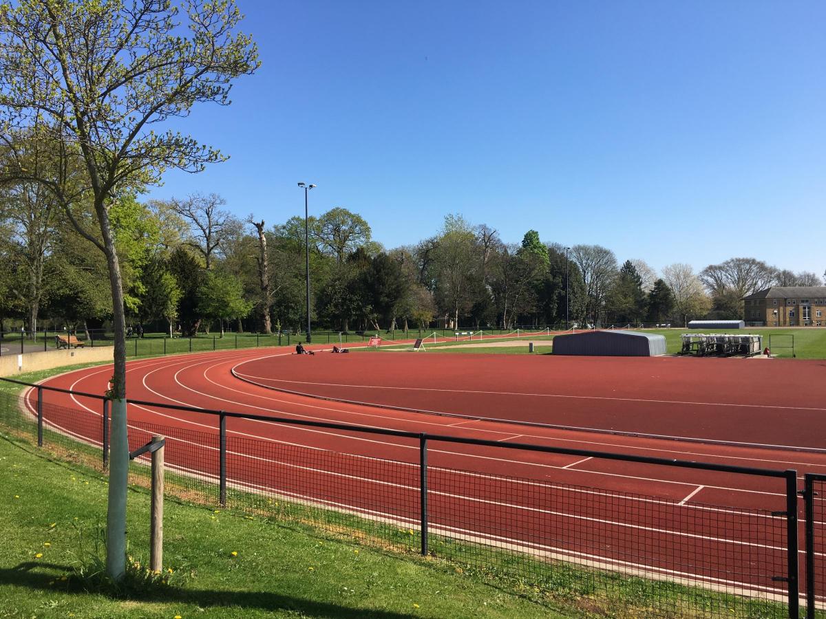Andrew Roberts took this photo of the recently named Sir Mo Farah Athletics Track at St Mary's University in Strawberry Hill