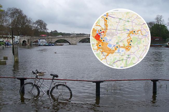 Previous flooding hit low-lying areas in Richmond. Image: Iridescent. Image detail: Flood Information Service