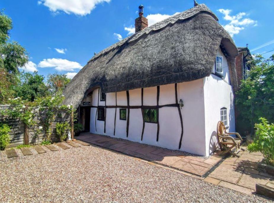 Thatched Cottage in Stoke Mandeville is on the market for £550,000 (Photo from Michael Anthony)