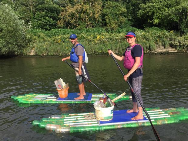 Surrey Comet: Paddleboard recyclers 