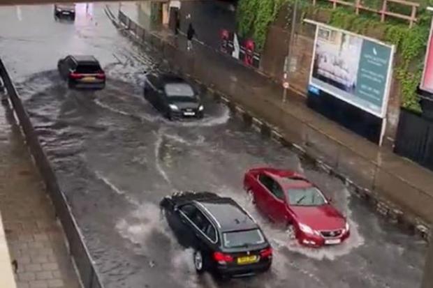 Surrey Comet: London has been hit by floods in recent weeks