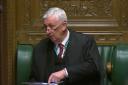 Speaker of the House of Commons Sir Lindsay Hoyle announces he has selected amendments tabled by Labour and the Government to the SNP’s Gaza ceasefire motion in the House of Commons, London (House of Commons/UK Parliament/PA)