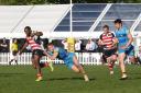 High octane action: Rosslyn Park and Wasps in action at last year's London Floodlit Sevens