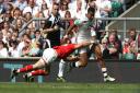 Try-man: Anthony Watson bags his try in England's win over Wales at Twickenham on Sunday             Picture: Getty Images