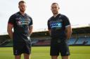 Merrick and Brown at the charity kit launch (Pic:Getty Images for Harlequins)