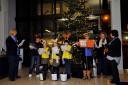 Banstead guides spread festive cheer to tired office workers