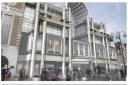 Plans: The Clarence Street frontage of the Bentall Centre  as it will be with a new restaurant