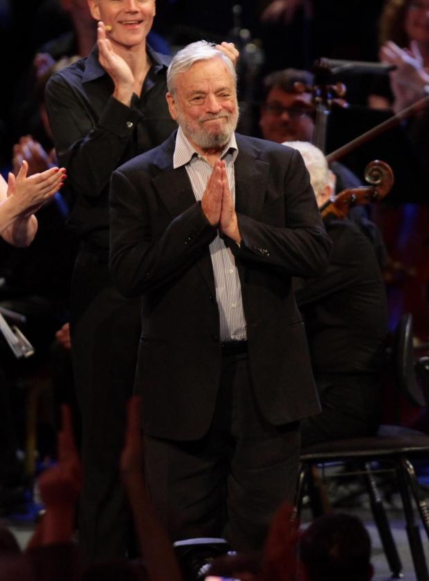 Surrey Comet: Stephen Sondheim taking an applause during the finale of BBC Proms in 2010. Credit: PA