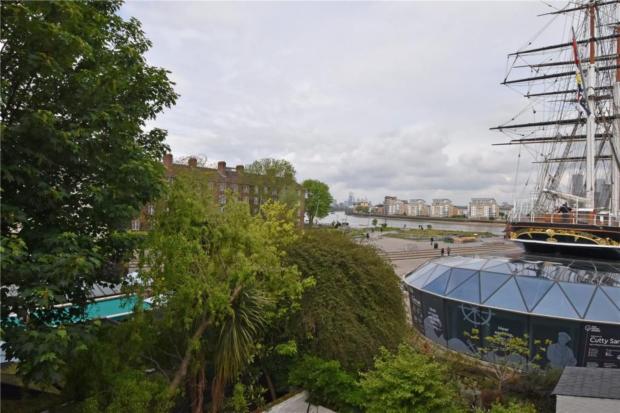 Surrey Comet: The view of the Cutty Sark from the master suite. (Rightmove)