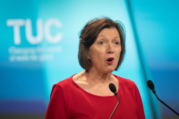 Surrey Comet: Frances O'Grady criticised the Government for not doing enough (PA)