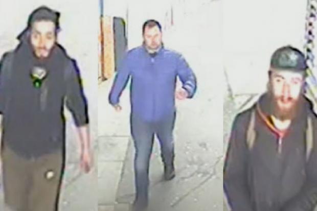 Officers would like to speak to these three men in connection with a serious assault at Brixton station / Image: BTP