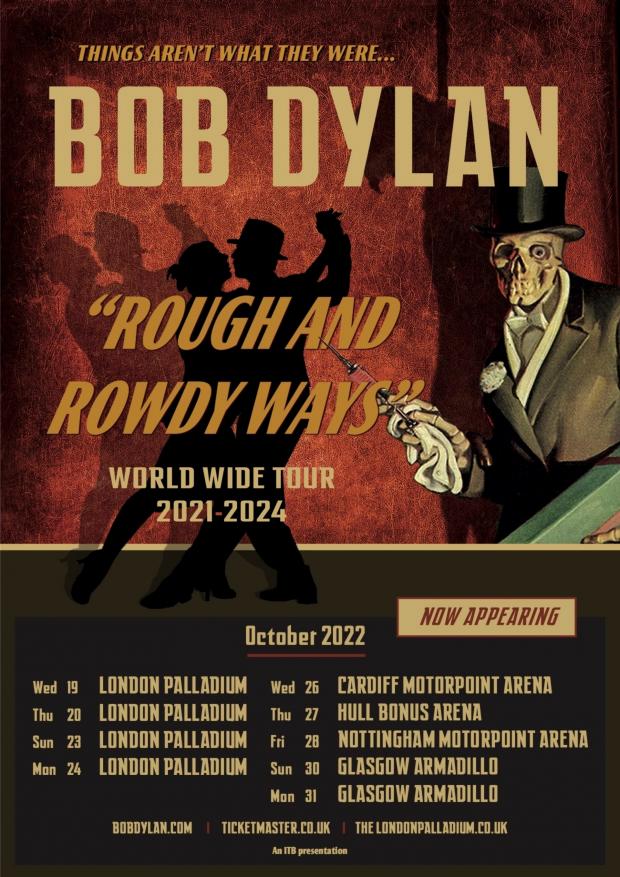 Surrey Comet: Bob Dylan Tour Dates. (Black Arts)