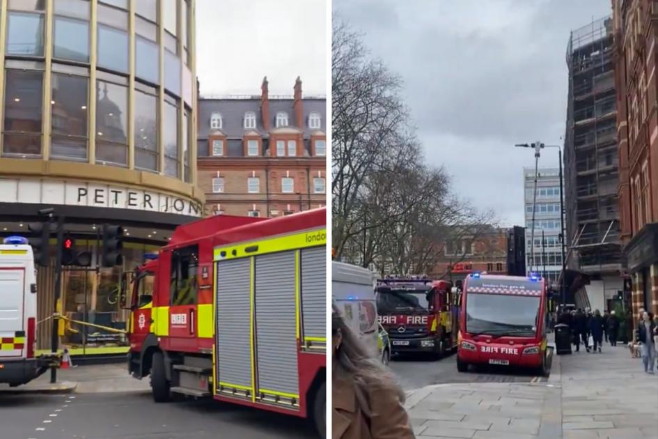 Sloane Square London incident: Firefighters flock to scene