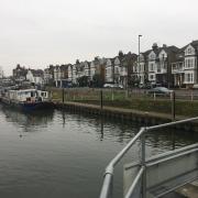 Images via Environment Agency showing Kupe and Rhythm of River moored on the Thames