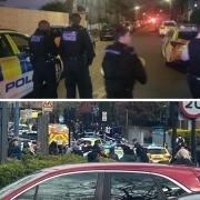 Pictures from scene of Manor Park and Bromley stabbings