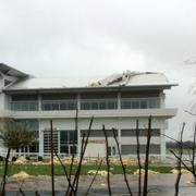 The roof at Epsom Down racecourse was damaged in January