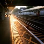 Beauty in strange places: Surbiton station snapped bathed in early morning sunlight