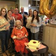 Four generations of one family, together to celebrate Vi’s 103rd birthday