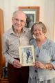 Surrey Comet: Ed and Maureen Batts with their wedding photo