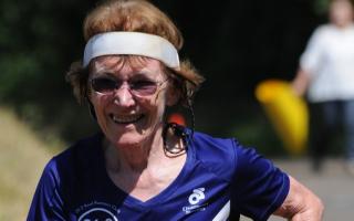 Super-human: Ann Bath, aged 67, ran 107.8 miles in the Sri Chinmoy 24-hour race in Berlin