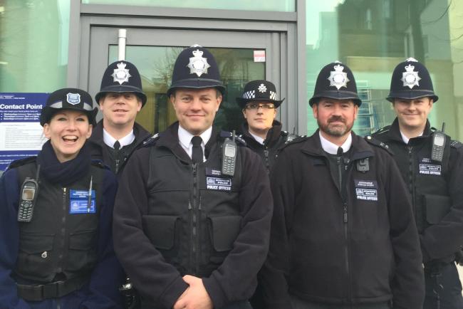 The Surbiton Hill neighbourhood policing team