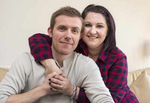 Alex Green with wife Jen, who have kicked off a £45,000 crowdfunding project for a 'miracle' MS cure